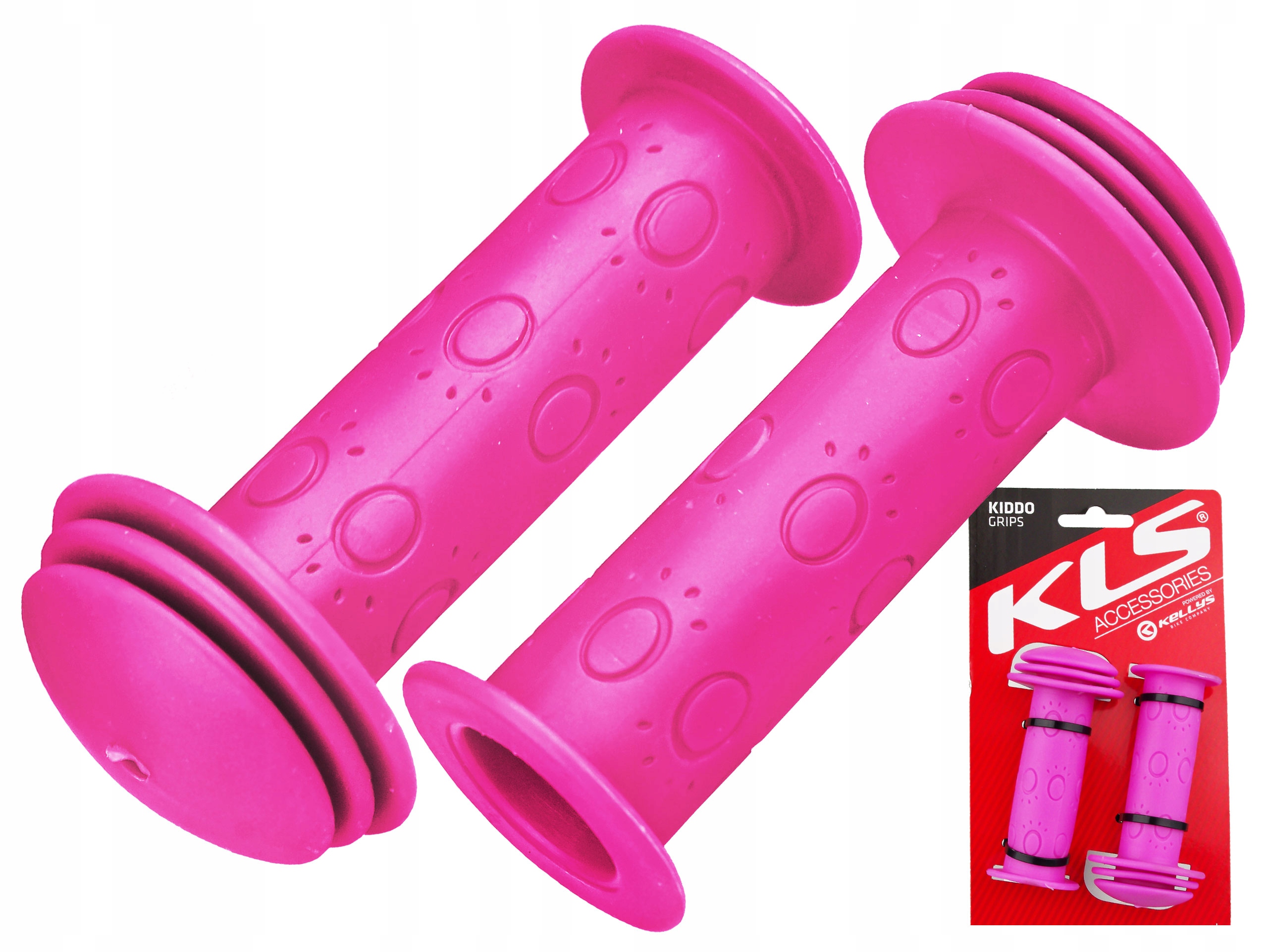 

Chwyty Gripy Kellys Kiddo Dziecięce Różowe 95 MM