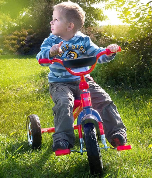 ROWEREK TRÓJKOŁOWY - ROWER DZIECIĘCY TOYZ YORK 3+ Kolor czerwony