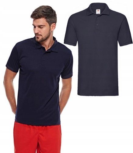 

6KOL. Polo Fruit Of The Loom T-shirt Koszulka r.L