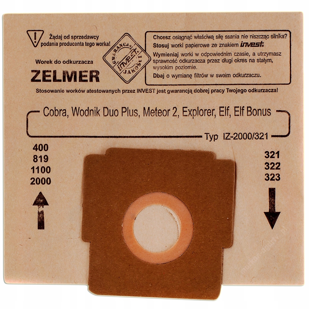 

Worek Zelmer 2000 321 Cobra Meteor 2 Elf Oddysey