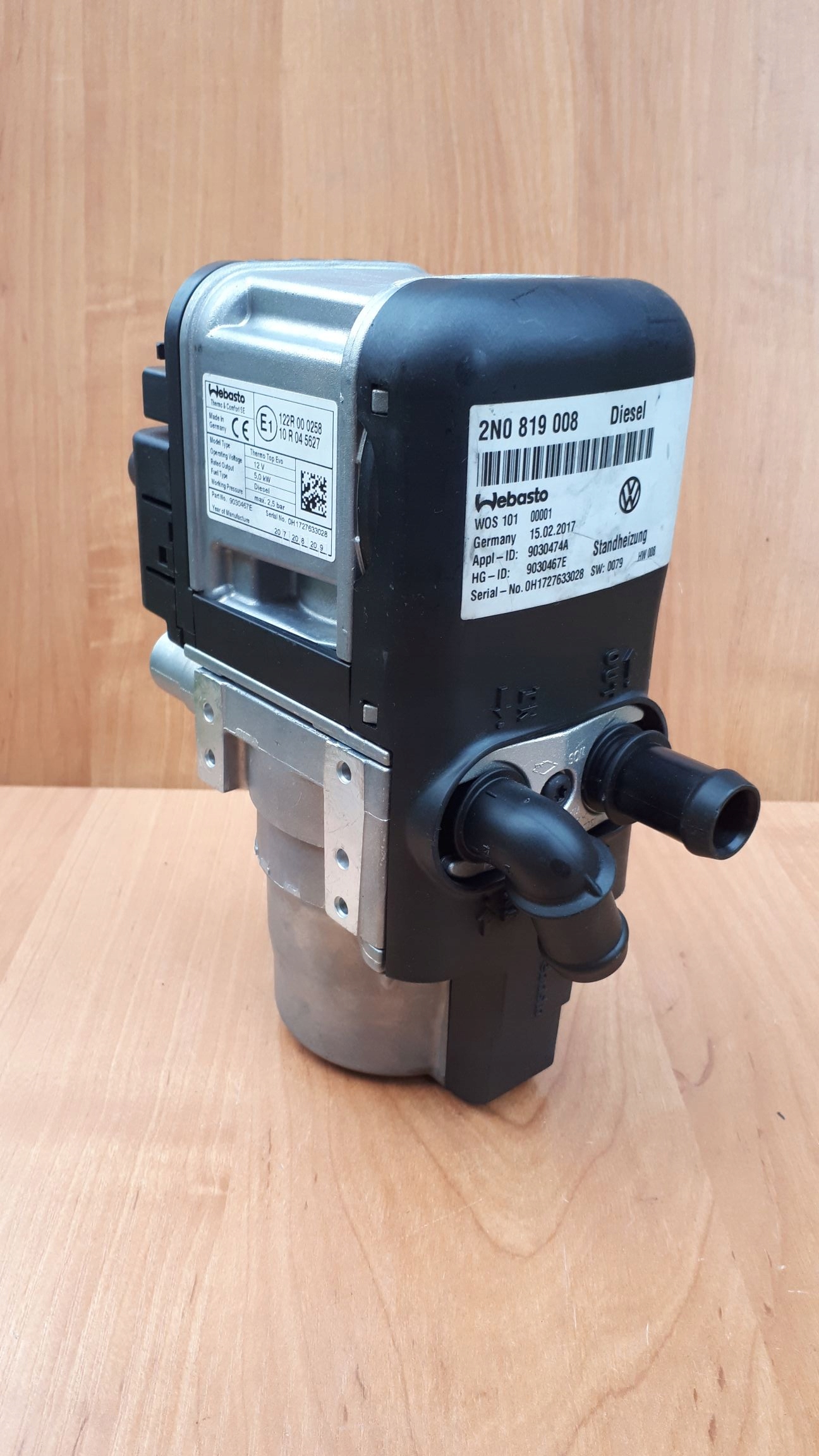 Webasto 2N0819008 VW Crafter MAN TGE Evo Diesel