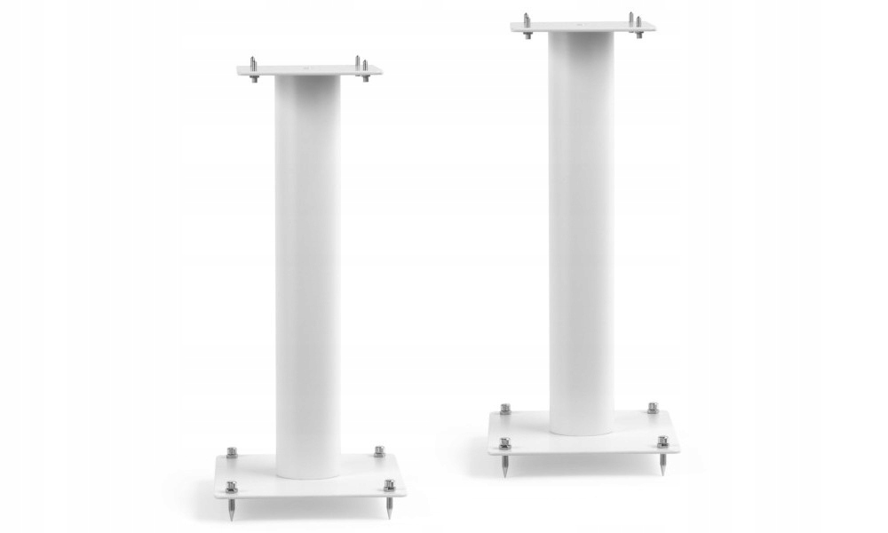 Stojaki na kolumny Norstone Design Stylum 2 białe 2 sztuki (para)