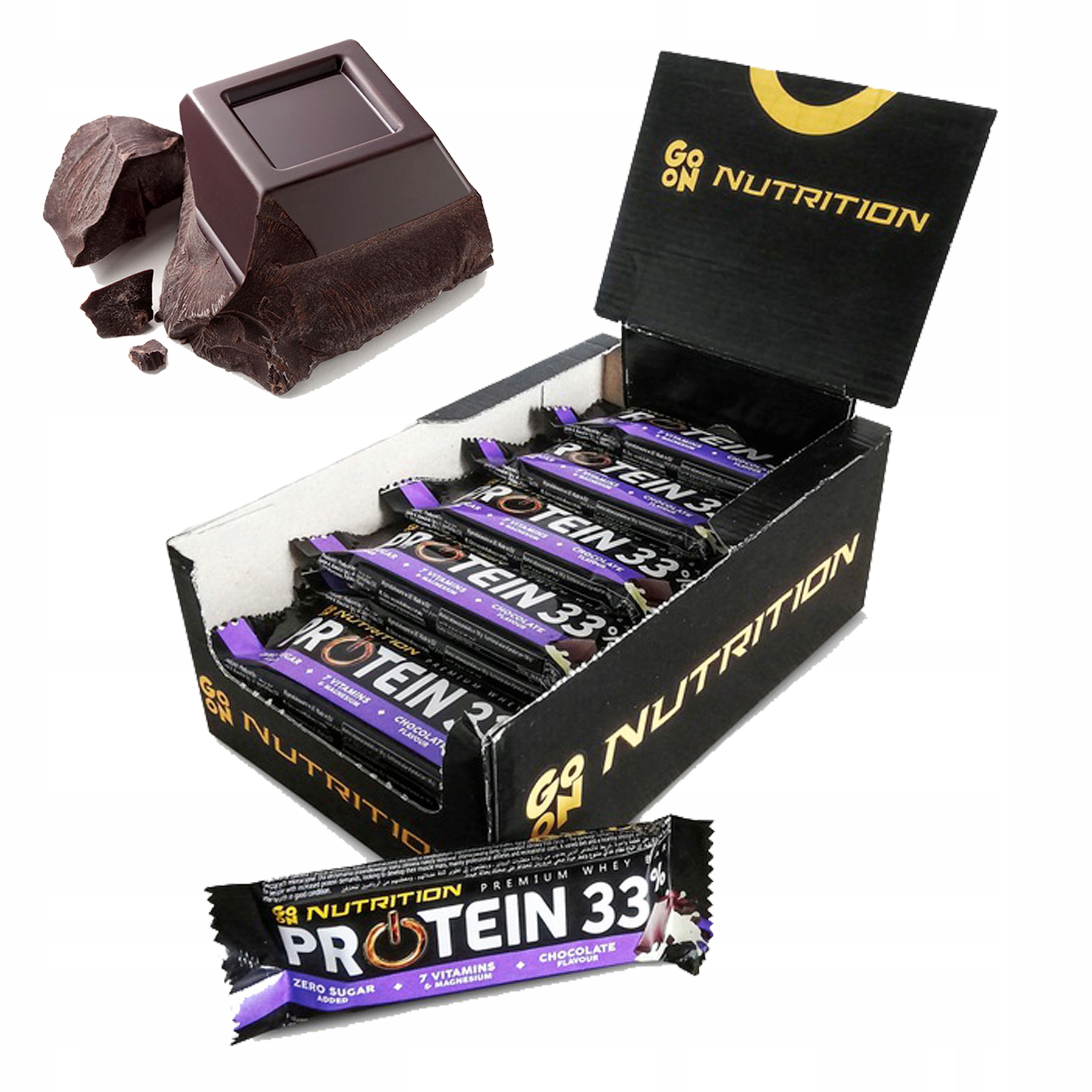 Levně Go On Protein 33% Proteinová Tyčinka Proteinová 25x 50g Bílkovina Wpc Vitamíny