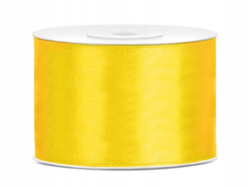 

Wstążka tasiemka satynowa żółta 50mm x 25m