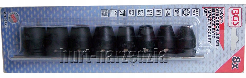 Ударные колпачки 1/2 E10-E24, 8шт Condor B. 9779