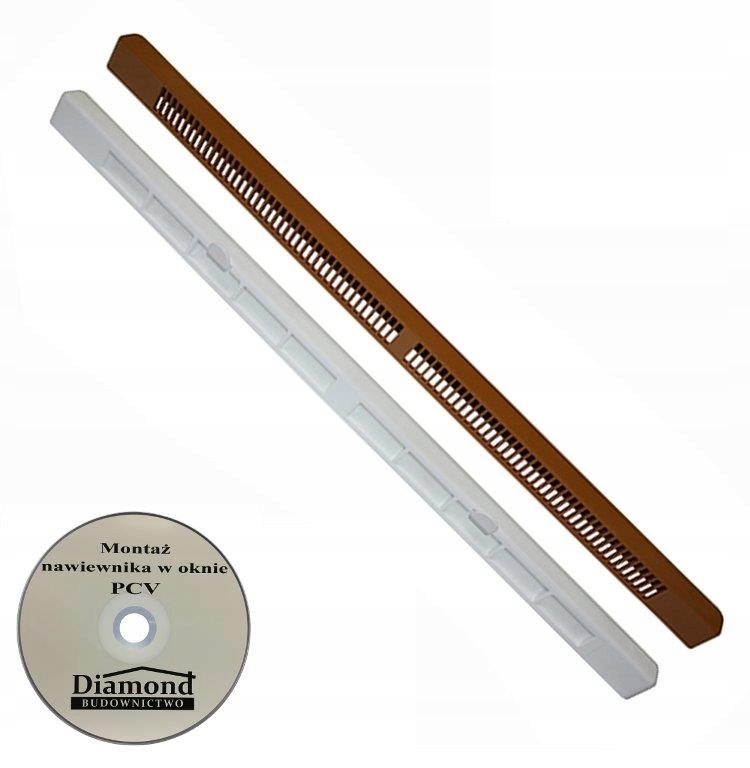 Nawiewnik do okna SM Press Vent JASNY BRĄZ/BIAŁY