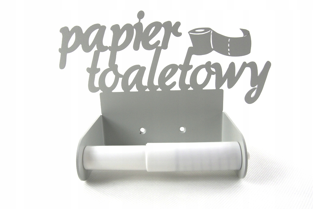 Uchwyt na papier toaletowy. Uzupełnienie wieszaka. Materiał wykonania metal