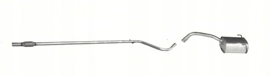 Глушники в зборі Fiat 500 А. 1,2 + декоративний наконечник