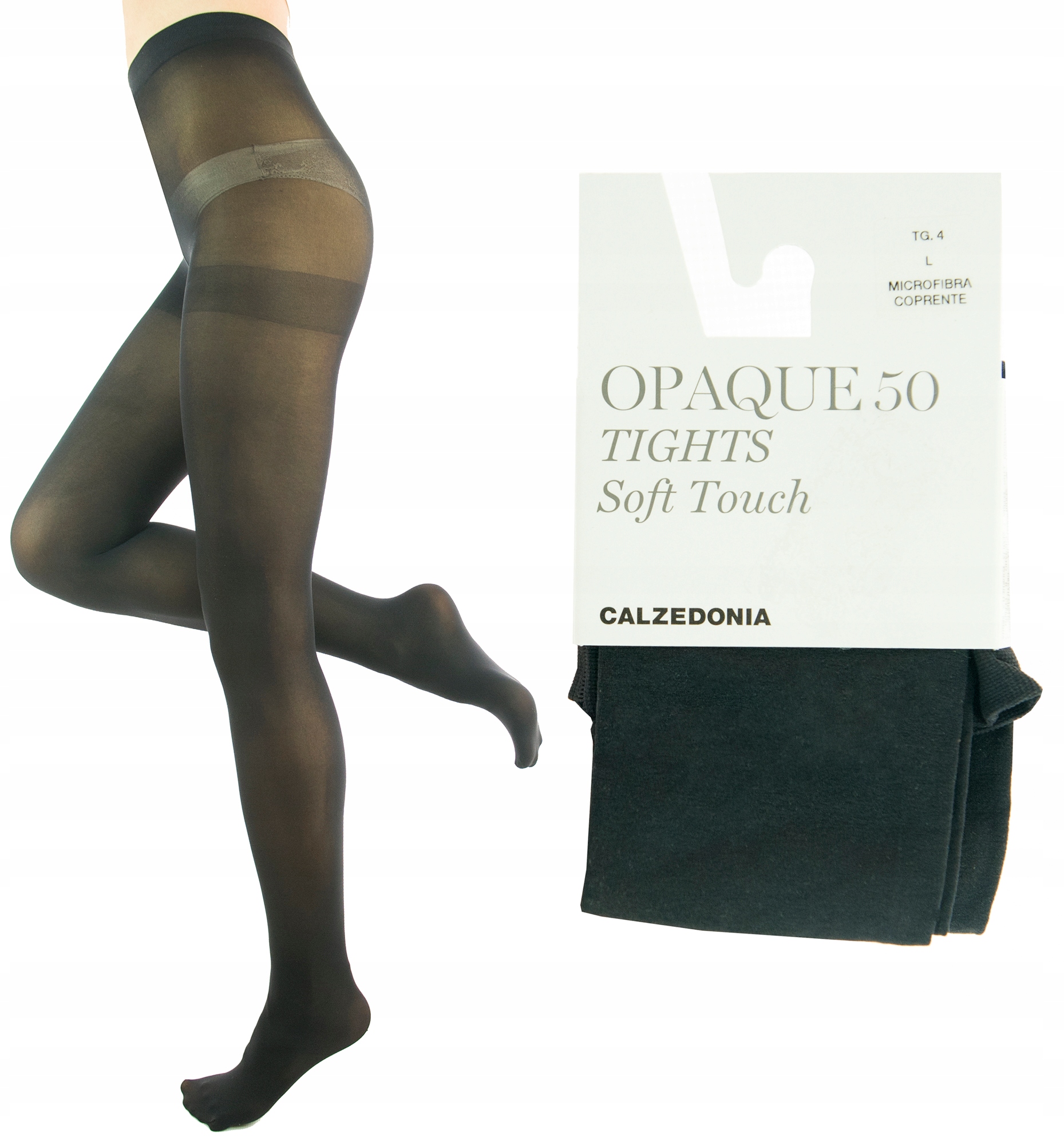 

Calzedonia rajstopy czarne mikrofibra 50DEN 2 S