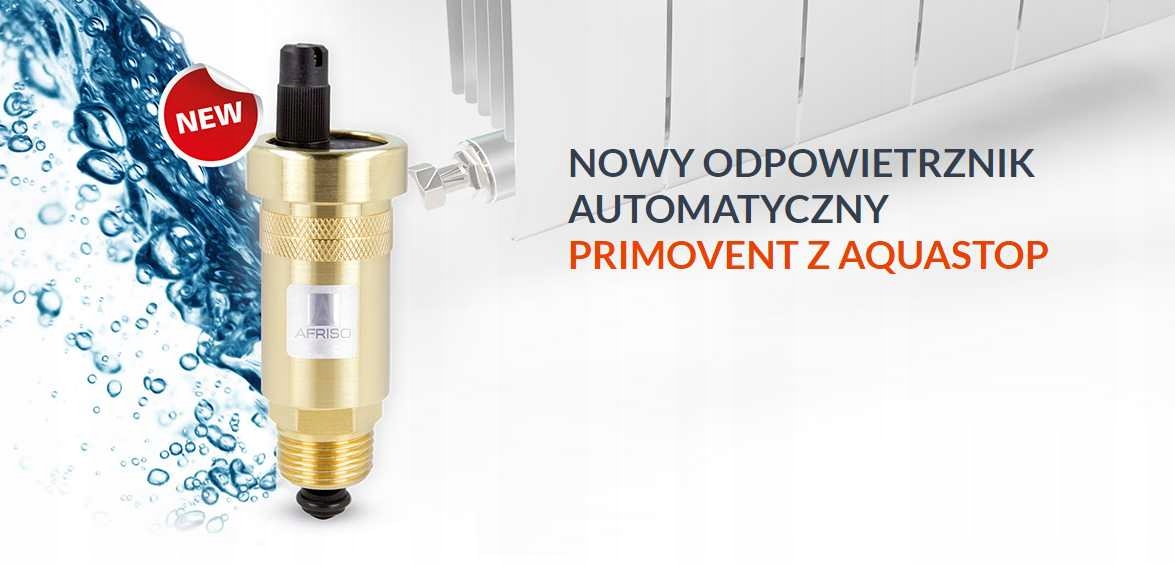 AFRISO ODPOWIETRZNIK AUTOMATYCZNY 1/2 ZAWÓR STOP Marka Afriso