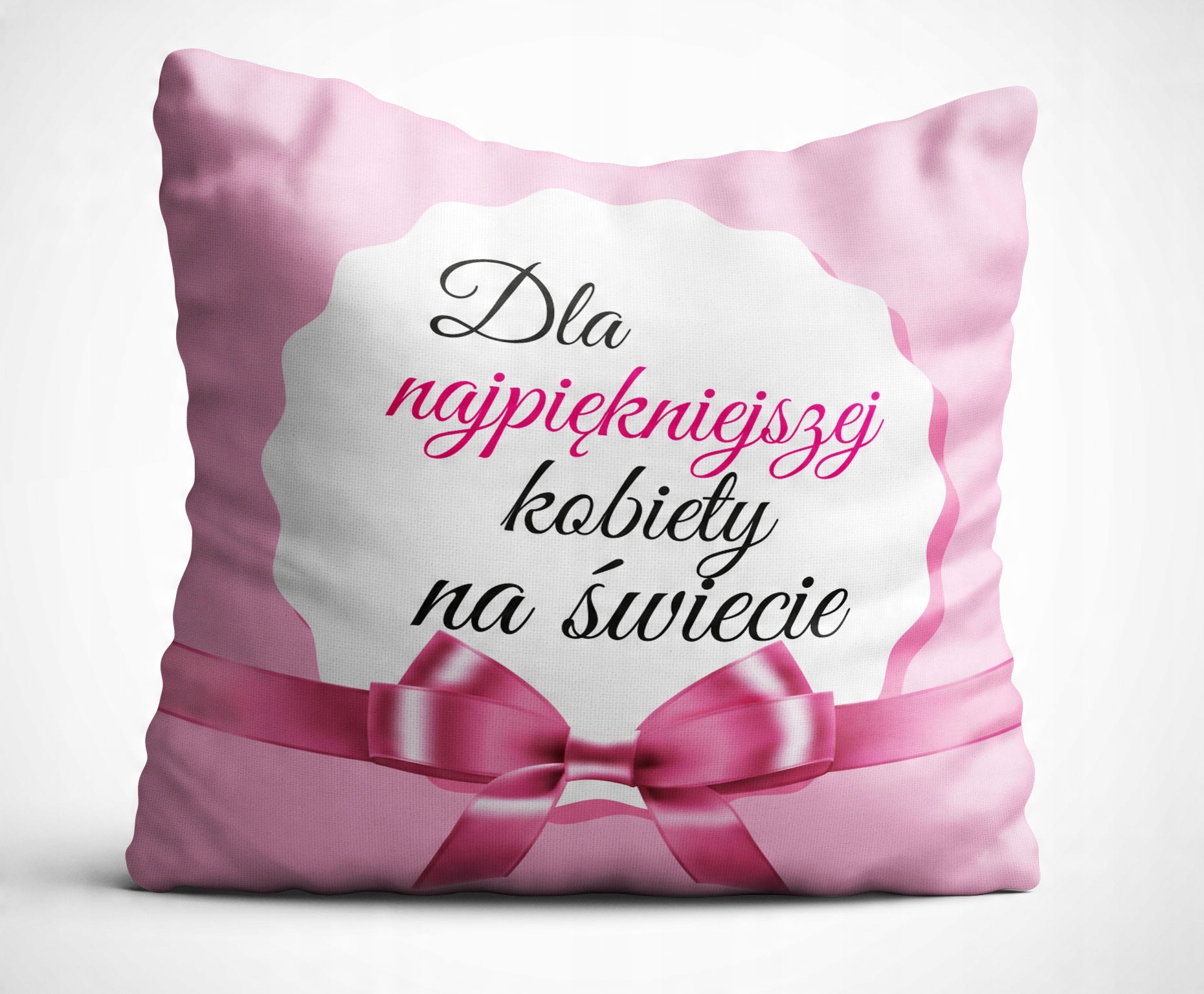 

Poduszka 40x40cm na Dzień Kobiet Nadruk Prezent