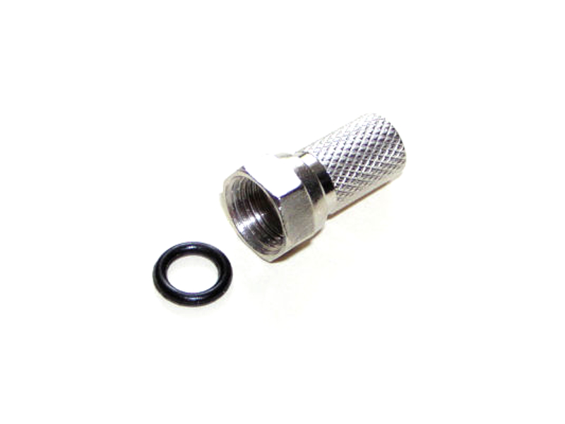 Wtyk F z uszczelką na kabel antenowy RG6