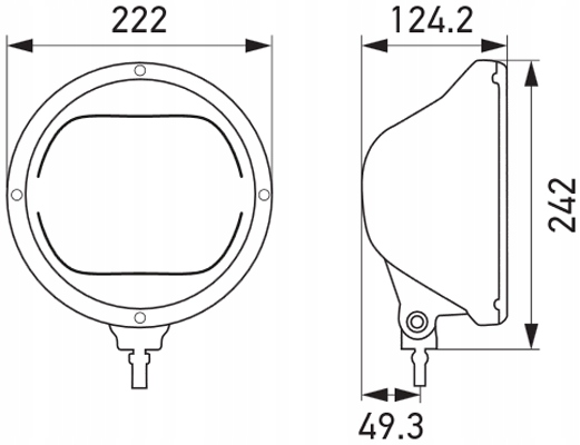 1F8 016 - ГАЛОГЕН ДАЛЬНЕГО СВЕТА FULL LED HELLA RALLYE 3003