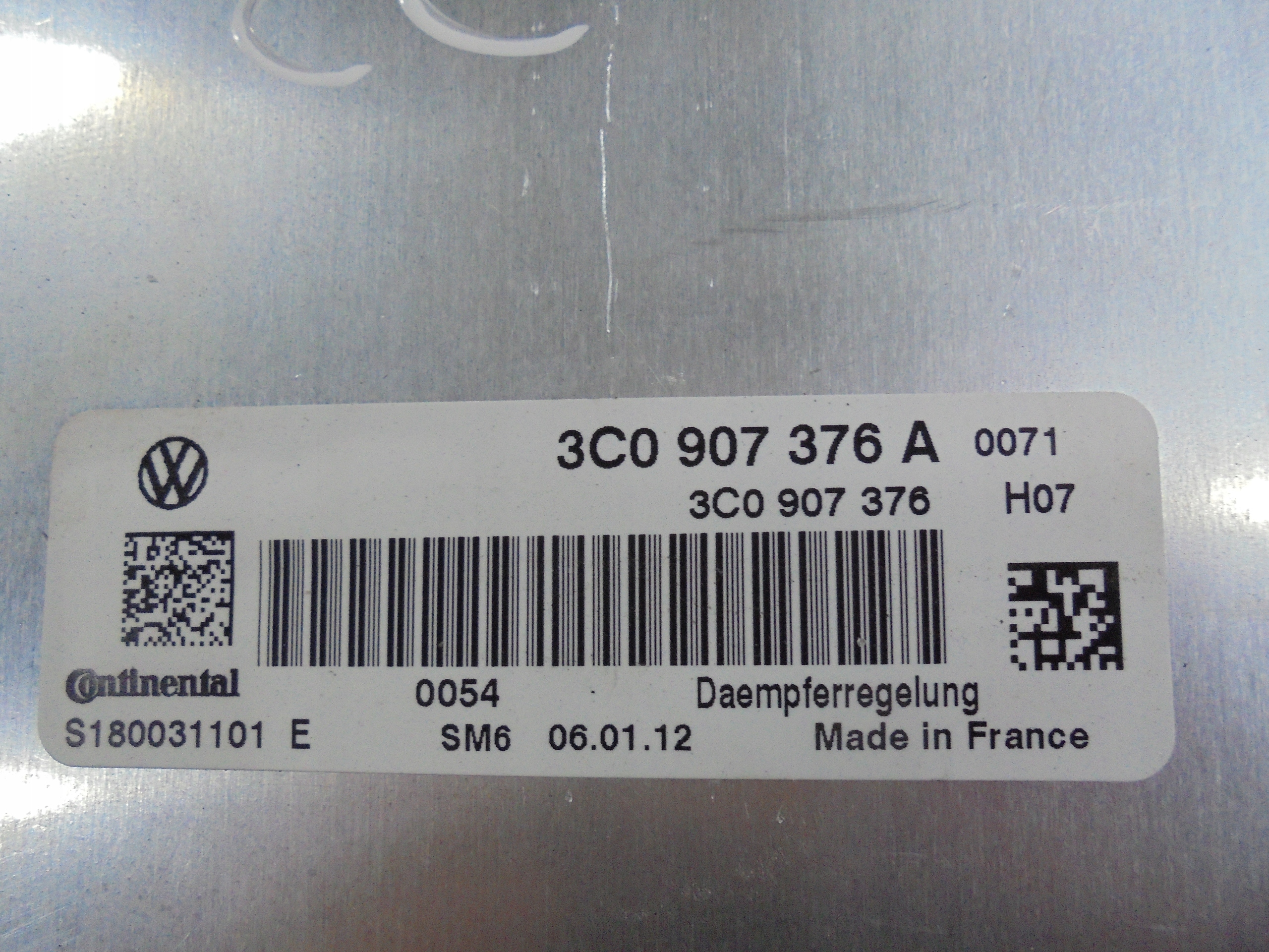 VW PASSAT CC SCIROCCO MODUL STEROWNIK ZAWIESZENIA Part manufacturer Continental