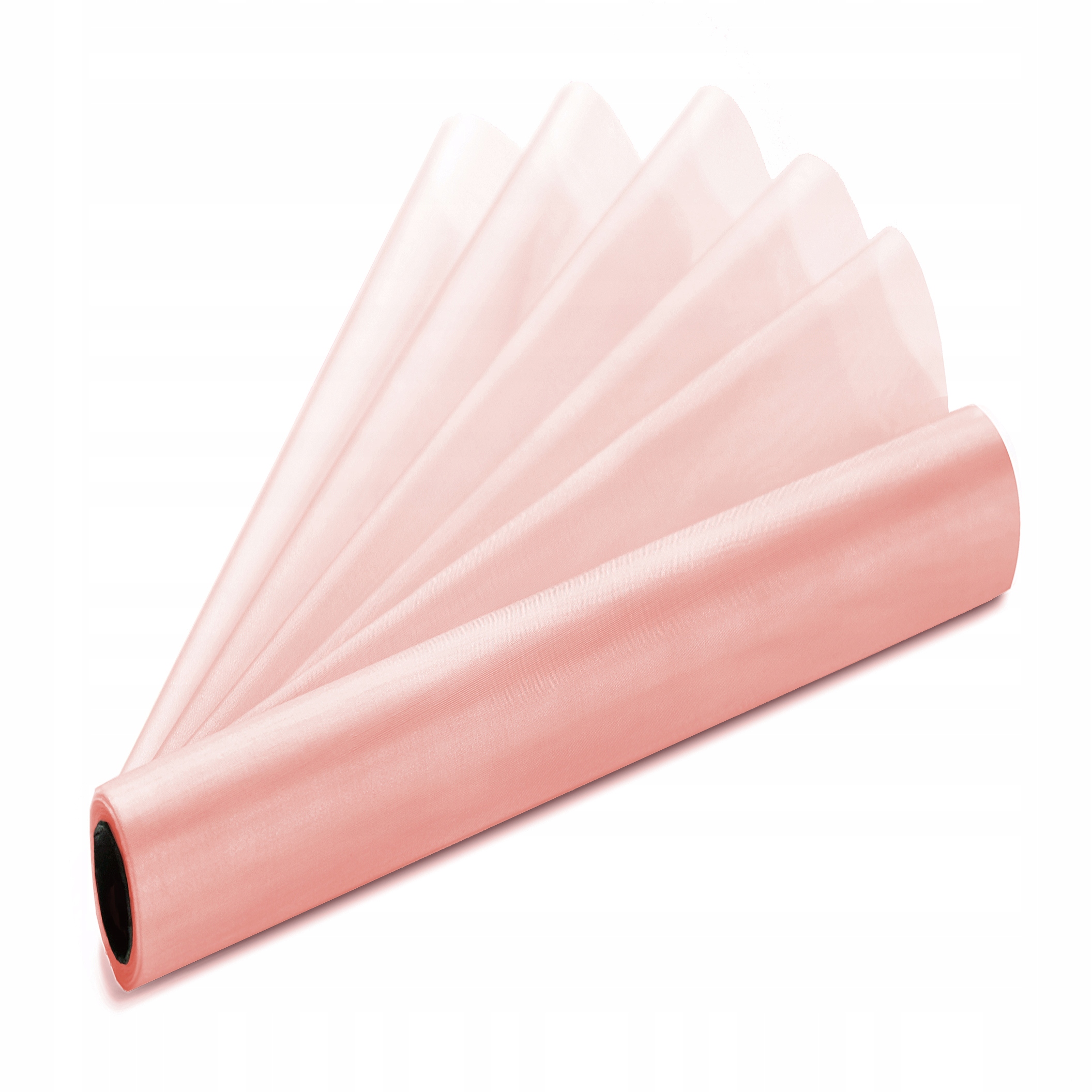 

Organza organtyna gładka 16cm 9m Róż Blady