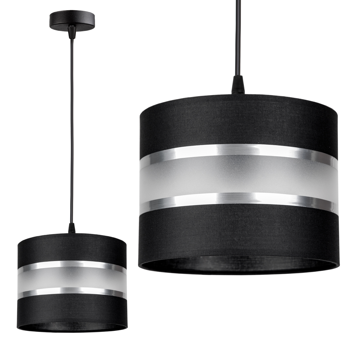

Lampa Wisząca Sufitowa Żyrandol Abażur Nowoczesna