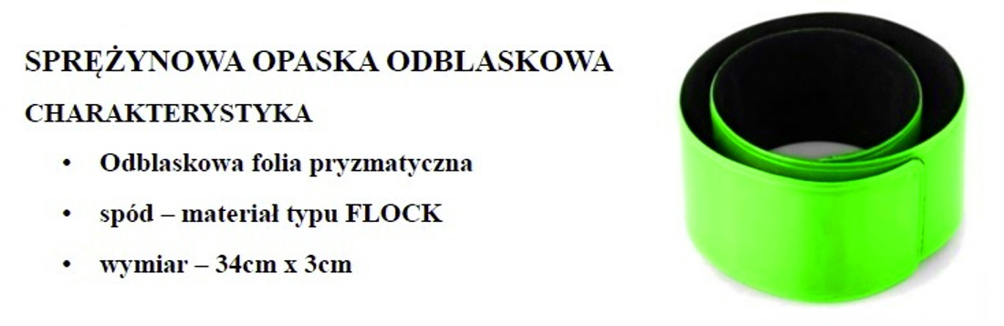 OPASKA ODBLASKOWA sprężynowa FOLIA PRYZMATYCZNA!!! EAN (GTIN) 4055149550875