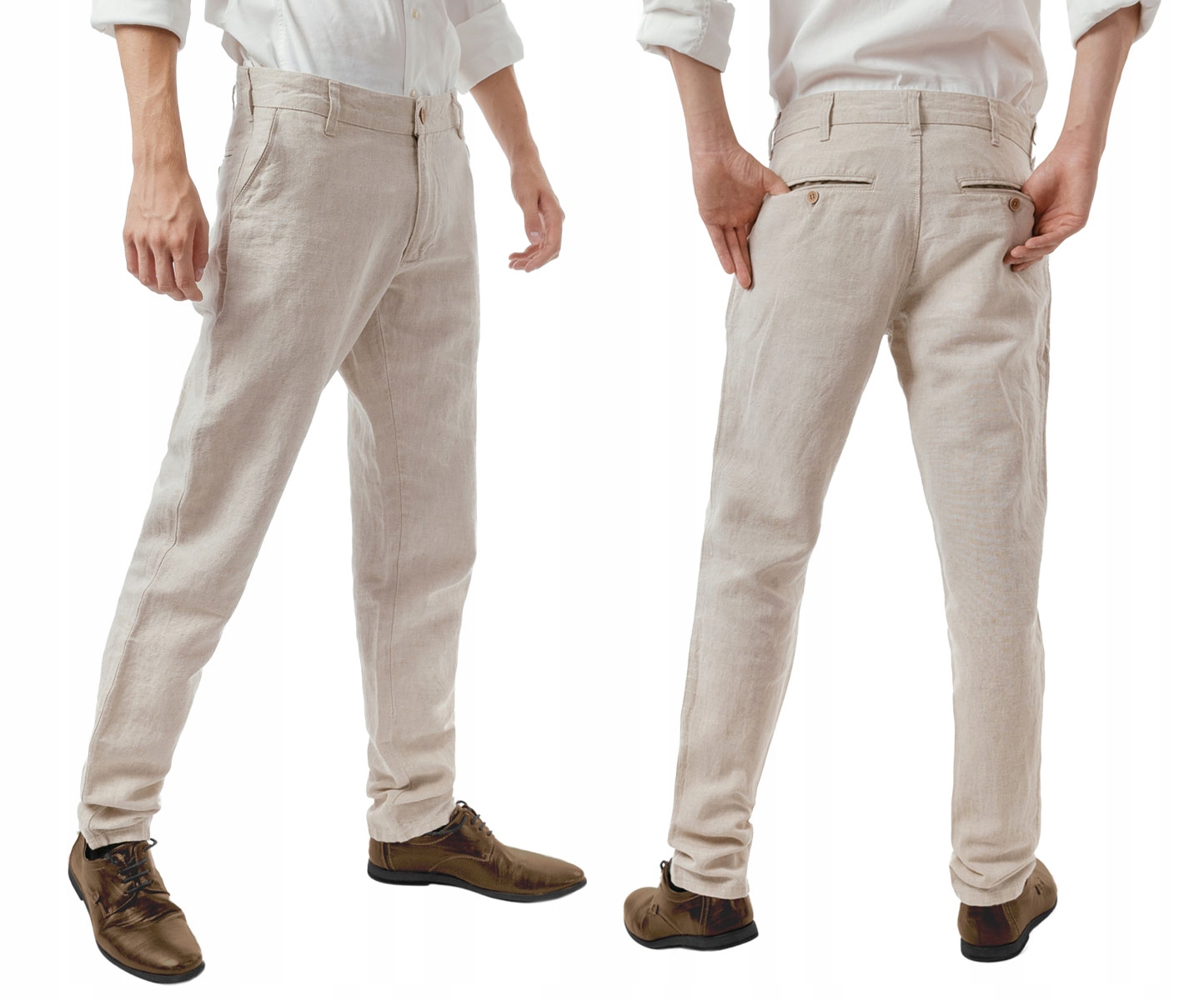 

Spodnie Męskie Bawełna Len na Lato 310/K2 136cm/32