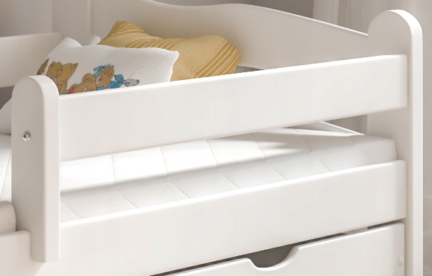 ŁÓŻKO DLA DZIECKA PIĘKNE ŁÓŻECZKO DZIECIĘCE 70x140 Kolor biały