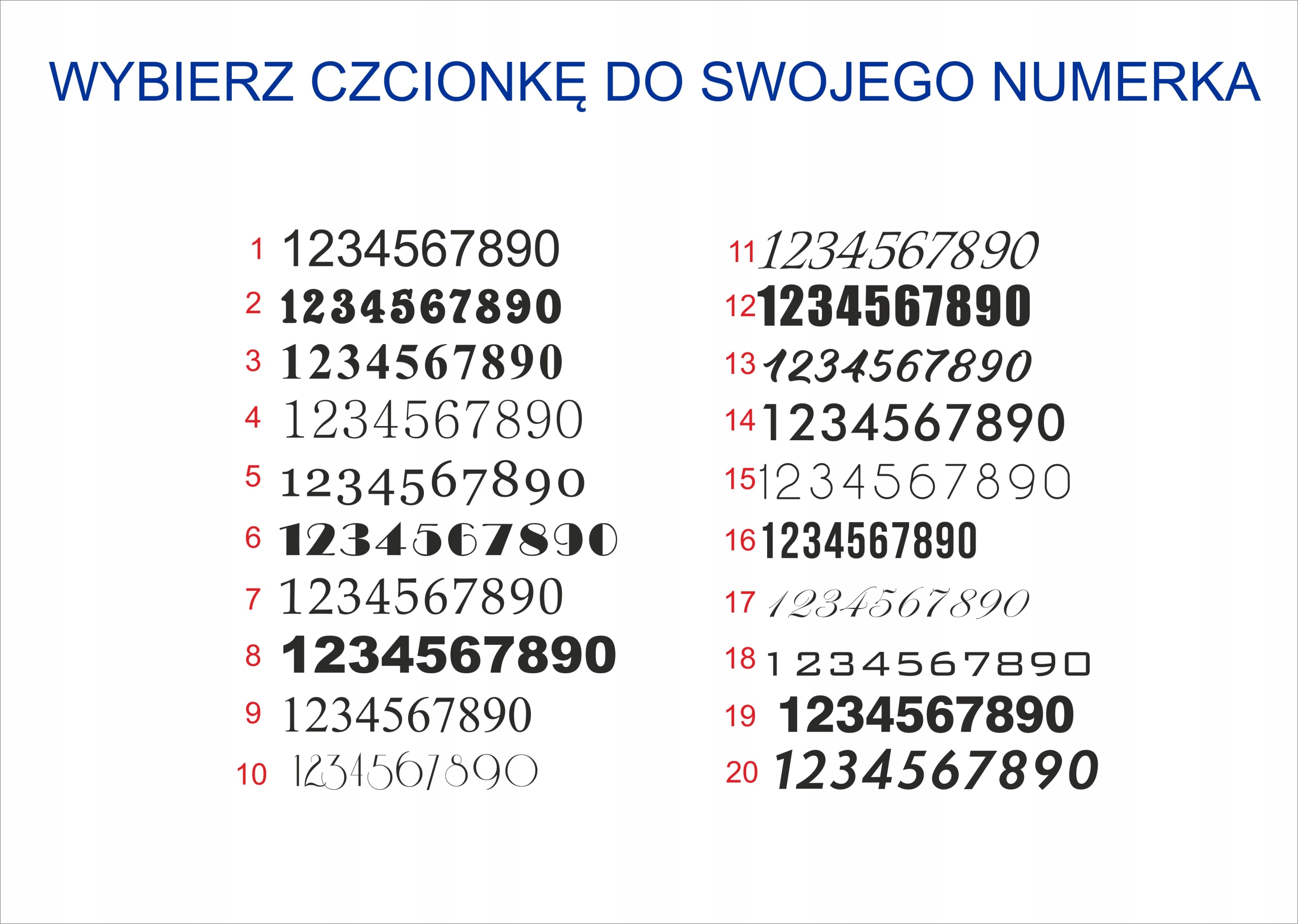 Numer, numerek na drzwi, grawerowany 10 x 10 cm Kod producenta NNDM1010