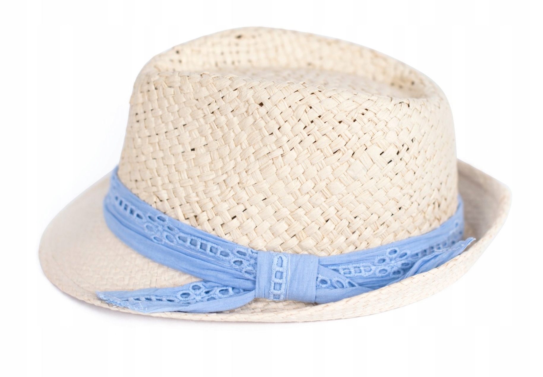 

Kapelusz na lato plażowy boho Blue 100% Natural
