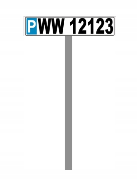 

Tablica Znak Parking Z Nr Rejestracyjnym 51x11 50