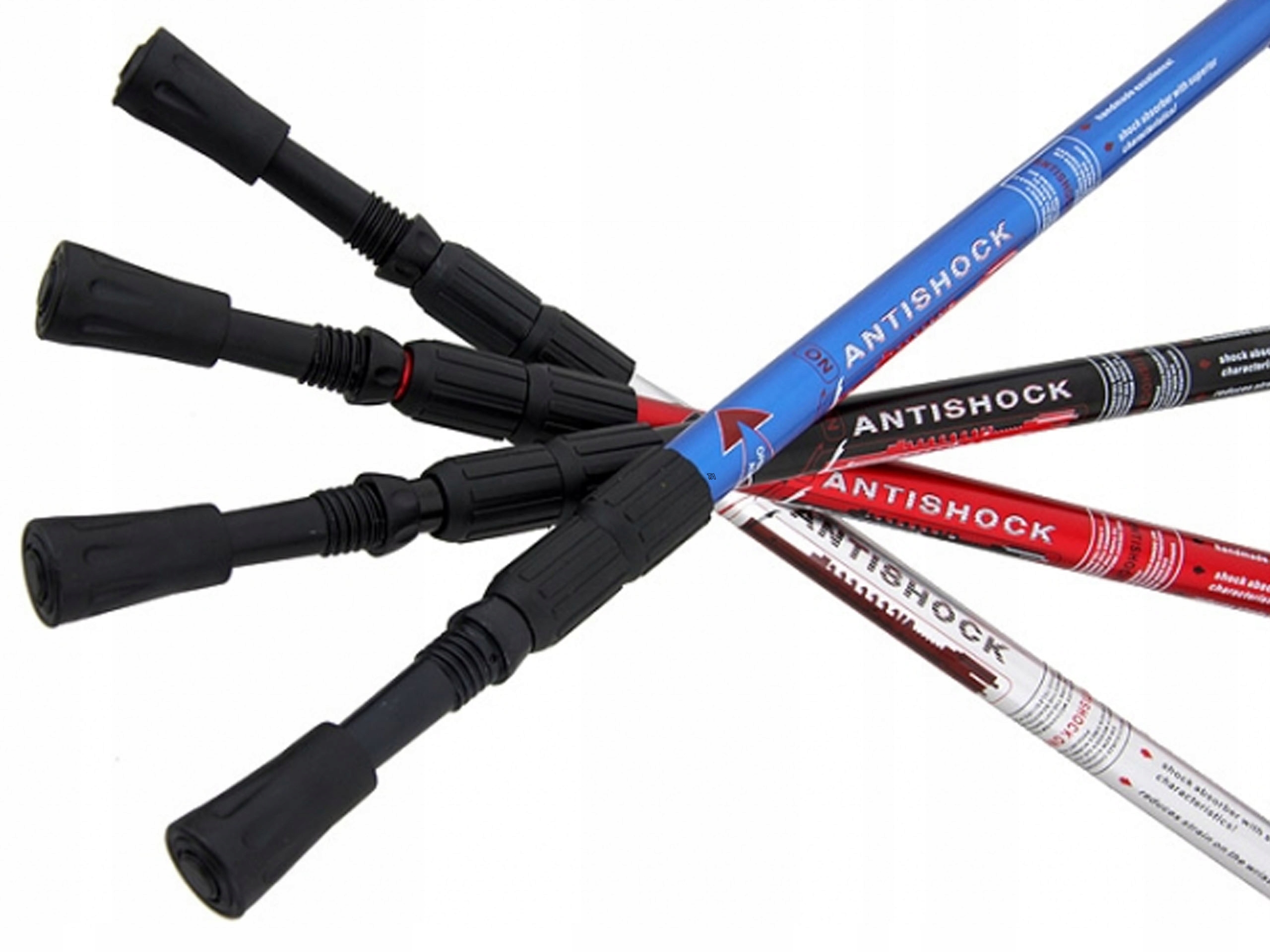 KIJE NORDIC WALKING 3-SEGMENTOWE SKŁADANE KIJKI KOREK KORKOWE TREKKINGOWE Marka bez marki