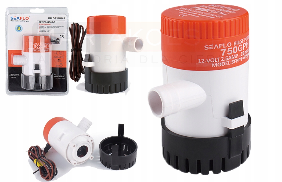 

Pompa Do Wody Pompka Zęzowa Seaflo 48L/MIN 750GPH