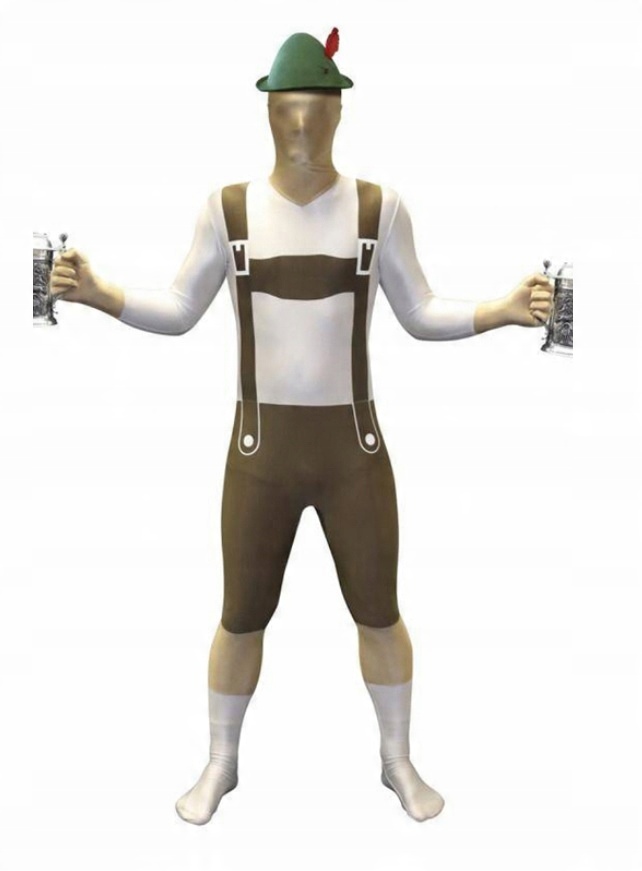 

Męski Kostium Bawarski Morphsuit * Impreza * XL