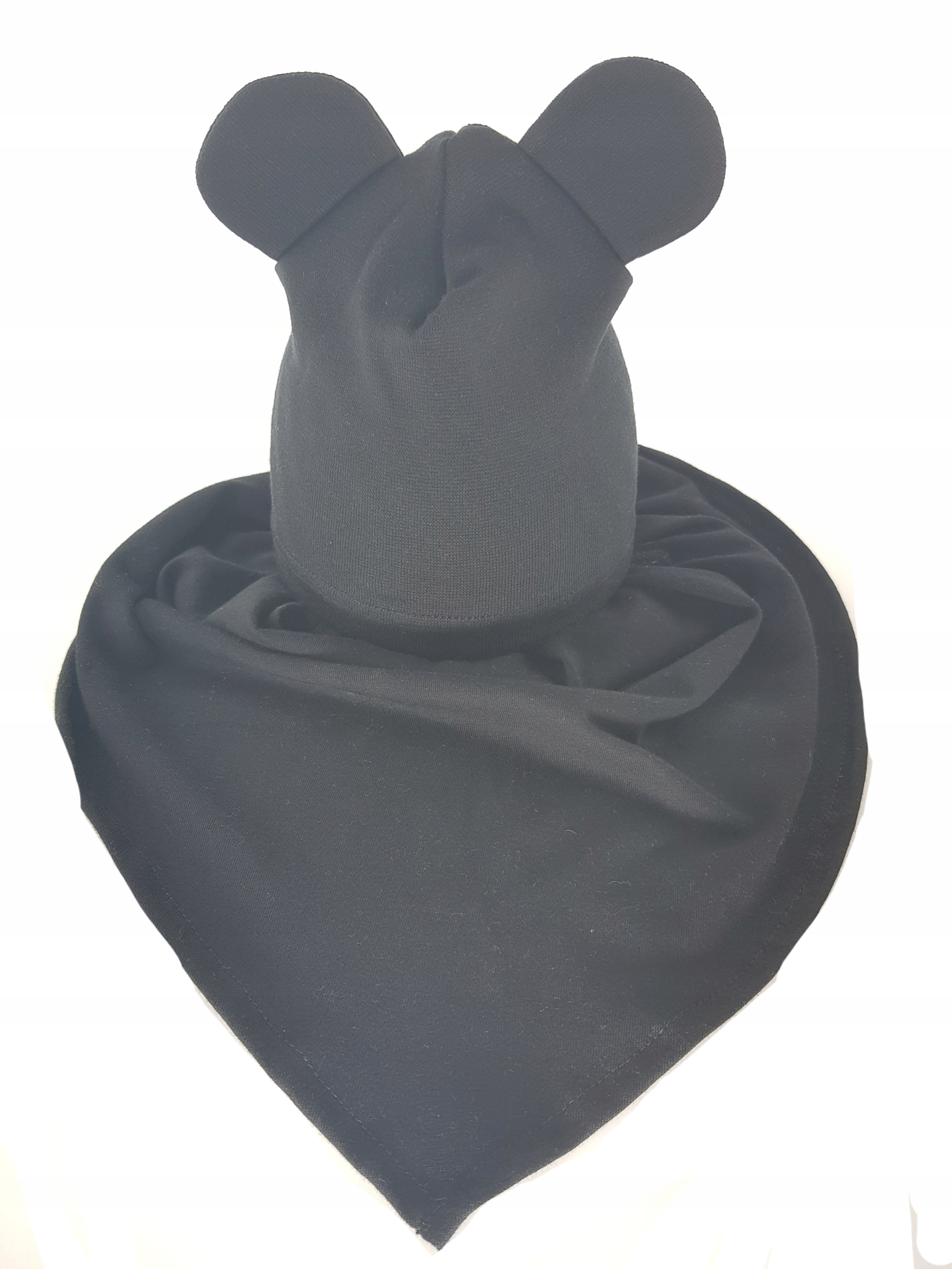 KOMPLET CHŁOPIĘCA CZAPKA MIKI BOY + CHUSTKA CZAPECZKA CHUSTECZKA 0-5 LAT Kolor niebieski