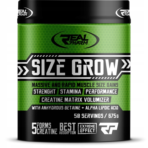 RealPharm Size Grow Kreatin 675 g Borůvka