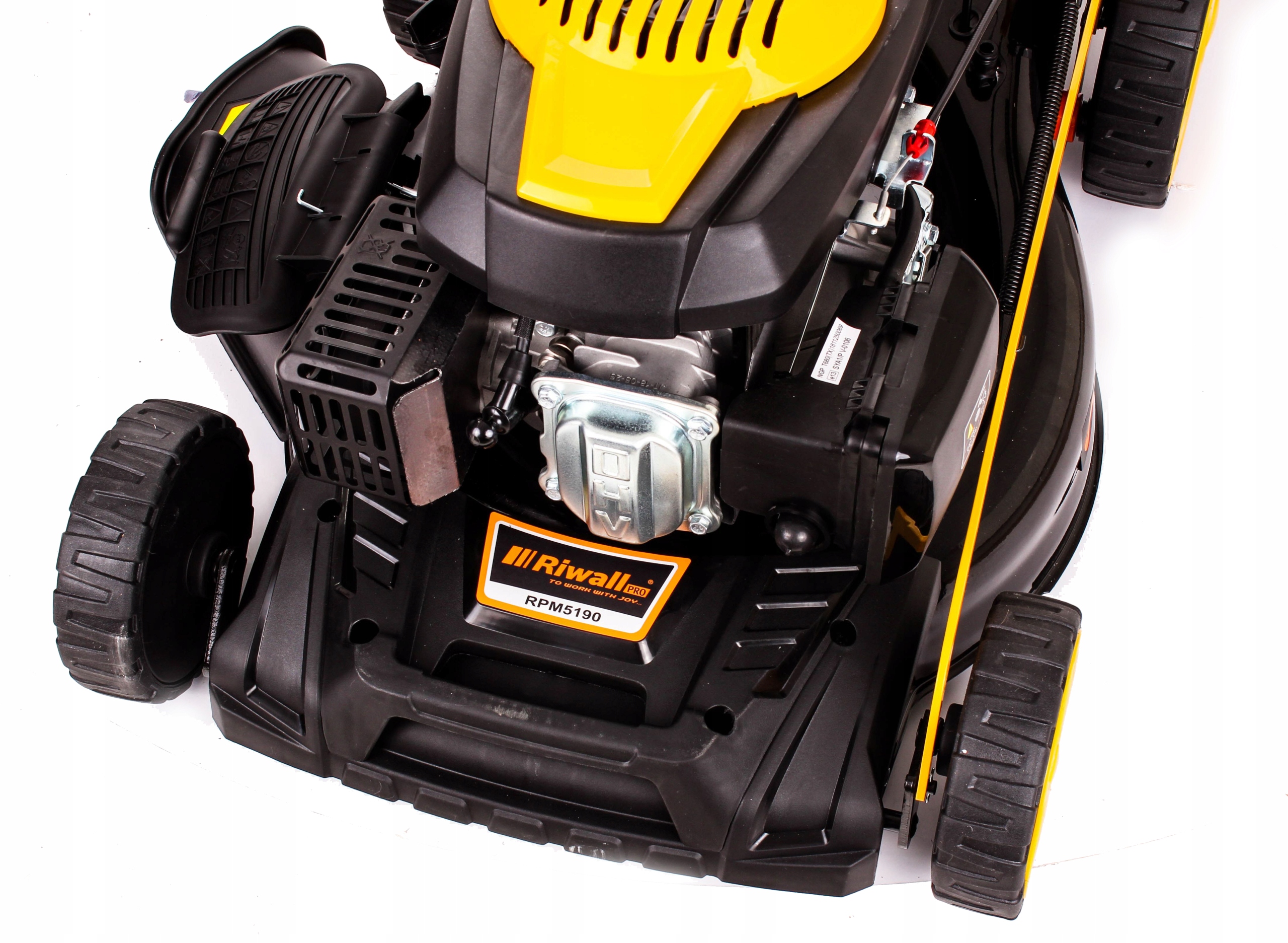 KOSIARKA SPALINOWA RIWALL 51CM 9w1 Z NAPĘDEM 5190 MOCNA Z 2 NOŻAMI + OLEJ Pojemność kosza 65 l