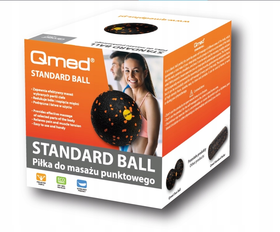 PIŁKA PIŁECZKA TWARDA DO MASAŻU ROLLER TWARDY 8cm Średnica 8 cm