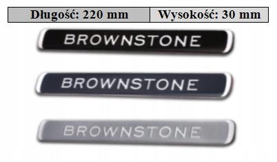 Emblemat / Znaczek / Logo / Naklejka Brownstone Numer katalogowy części 202107260101