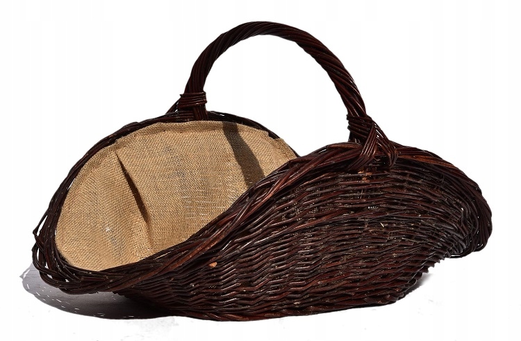 Proutěný koš na dřevo do krbu 65 cm Wiklina