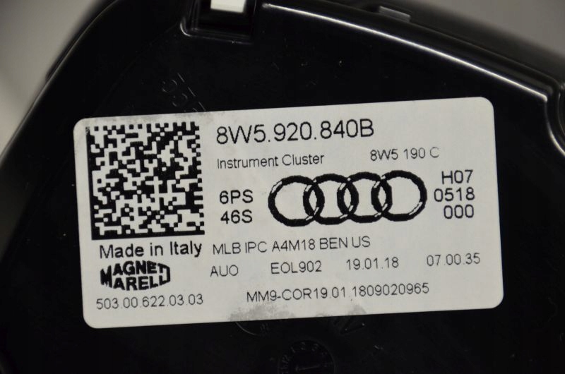 Audi A4 8W5 8W5920840B Screen Kombiinstrument Tacho - Thumbnail 5