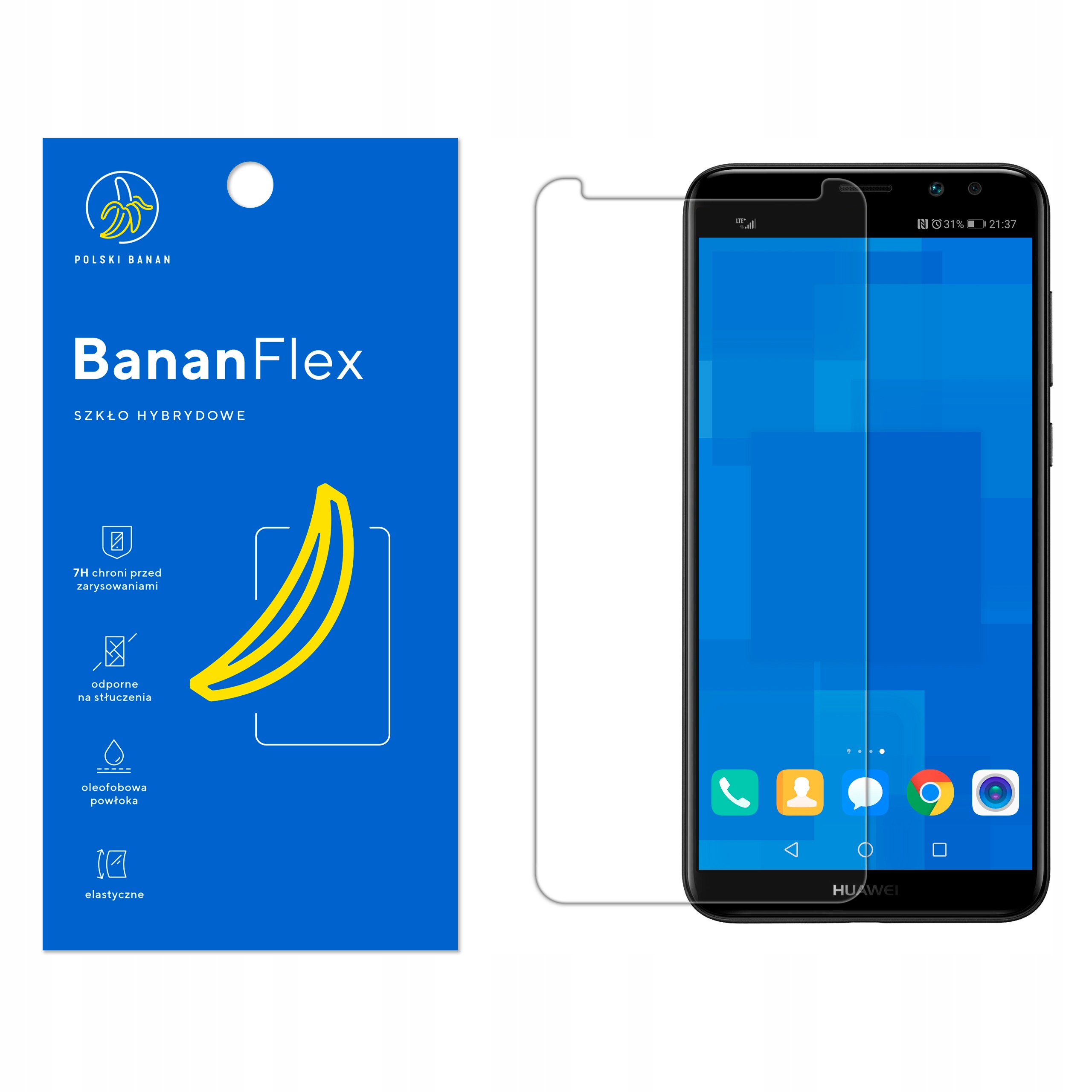 

Szkło Hybrydowe 7H do Huawei Mate 10 Lite