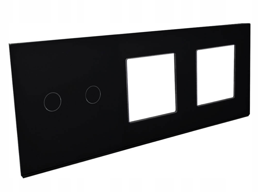 

B-line Srp Panel Ramka Szklana 2G (2+PL+PL) Czarna