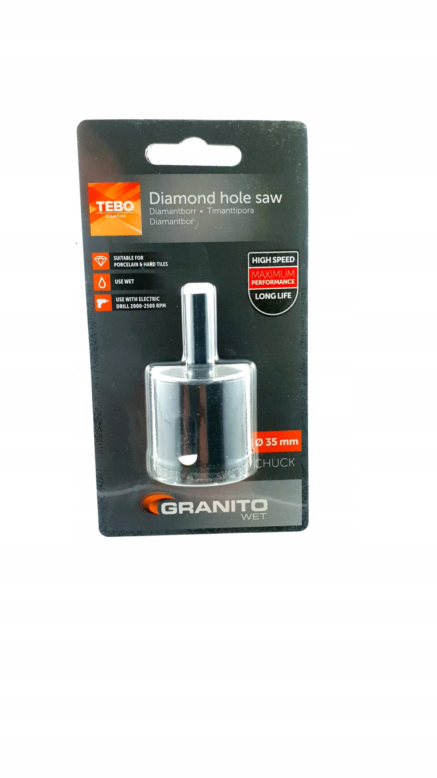 

Otwornica diamentowa Granito Wet 35MM