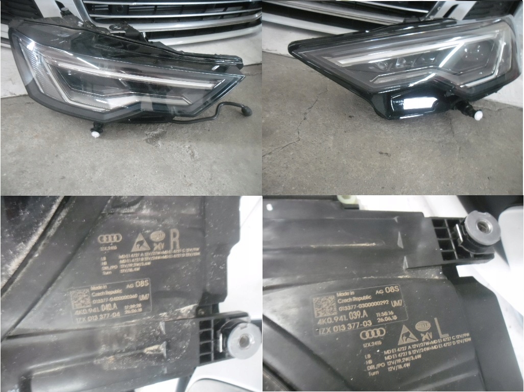 AUDI A6 C8 4K 2019 LAMPY PRZOD KOMPLET 4K0941039A