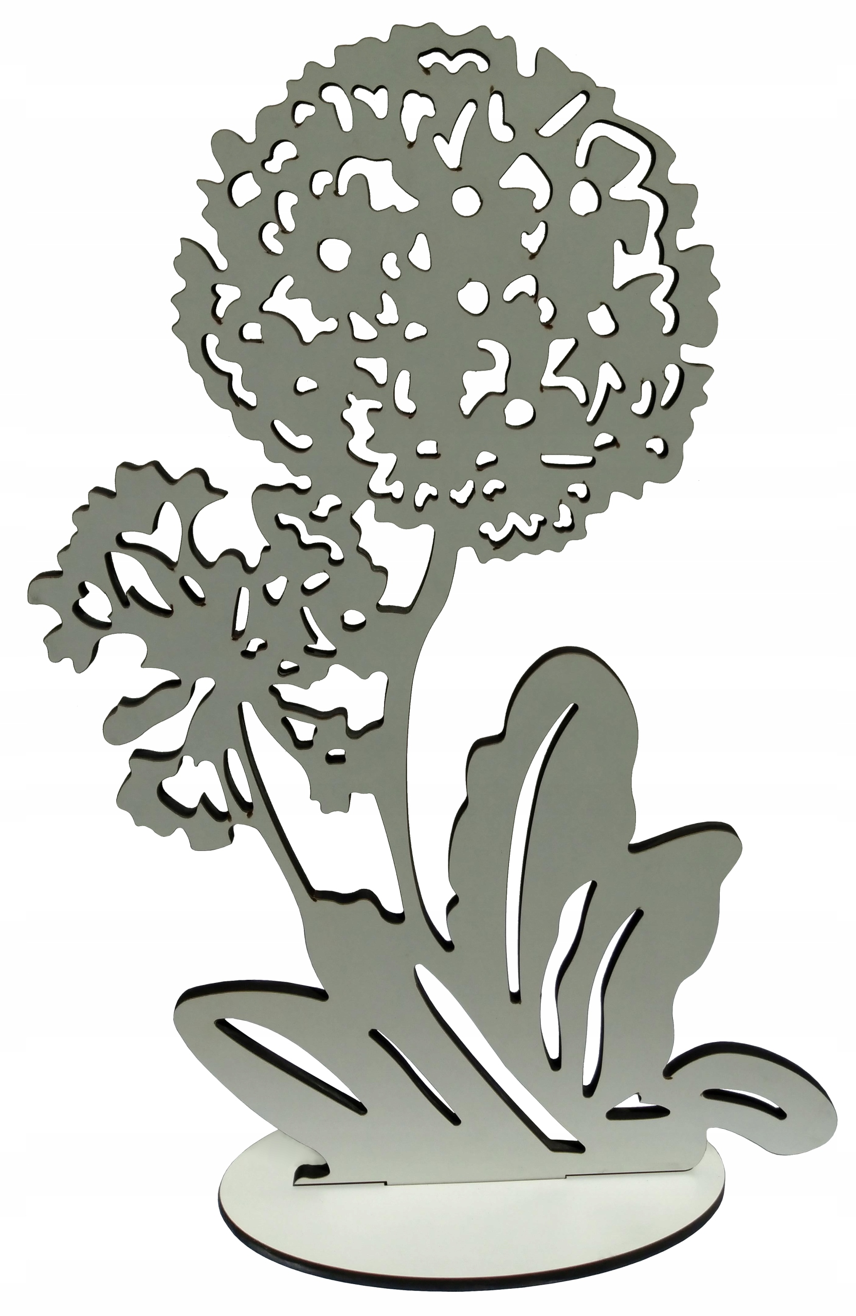 OZDOBA DMUCHAWIEC x2 40CM DREWNO DEKORACJE STOJAK