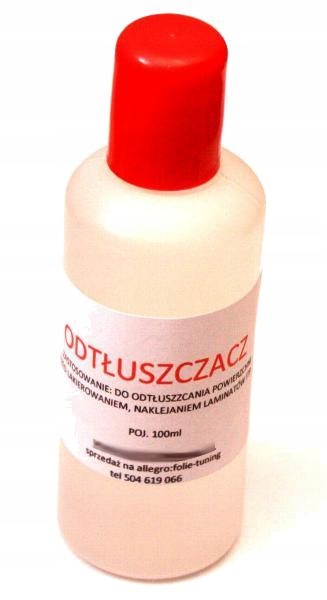 

Odtłuszczacz do folii carbon, naklejek, zmywacz