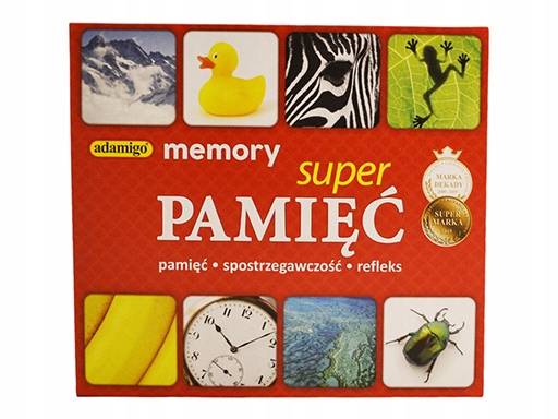 Memory Super Pamięć Gra Pamięciowa Memo Adamigo
