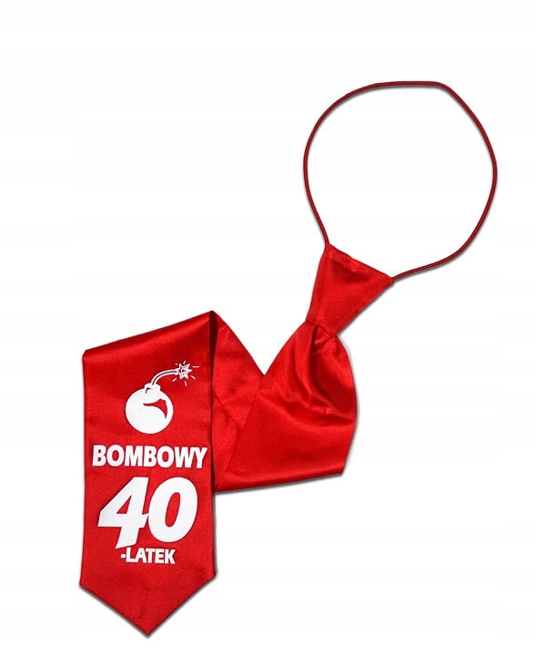 

Krawat 40-tka urodziny Bombowy 40 Latek