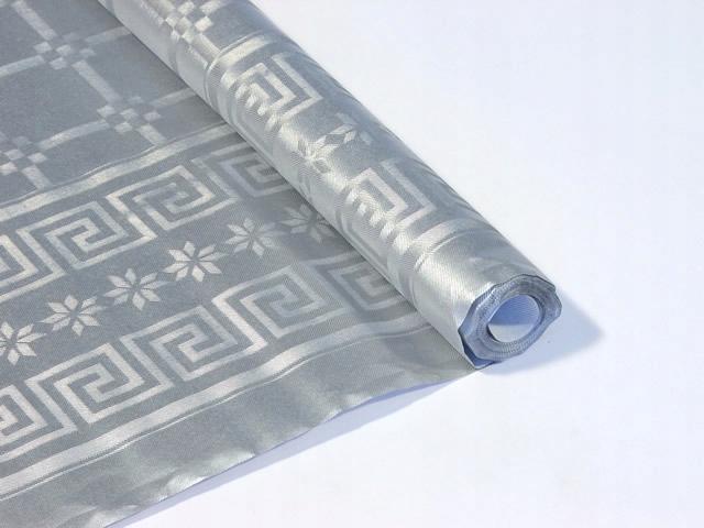 

Obrus papierowy 118x5 m srebrny
