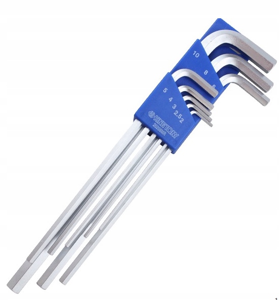 Klucze IMBUSY HEX EXTRA DŁUGIE H2-10 8sz KING TONY