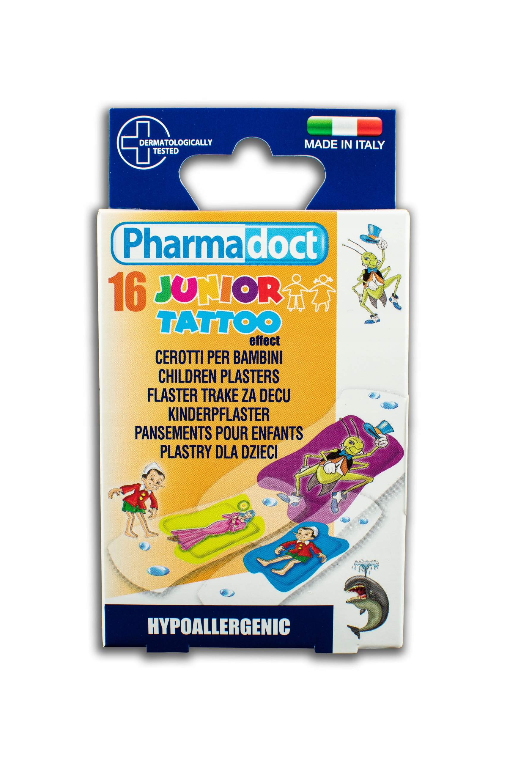 

Pharmadoct Plastry dla dzieci efekt tatuaż Pinokio