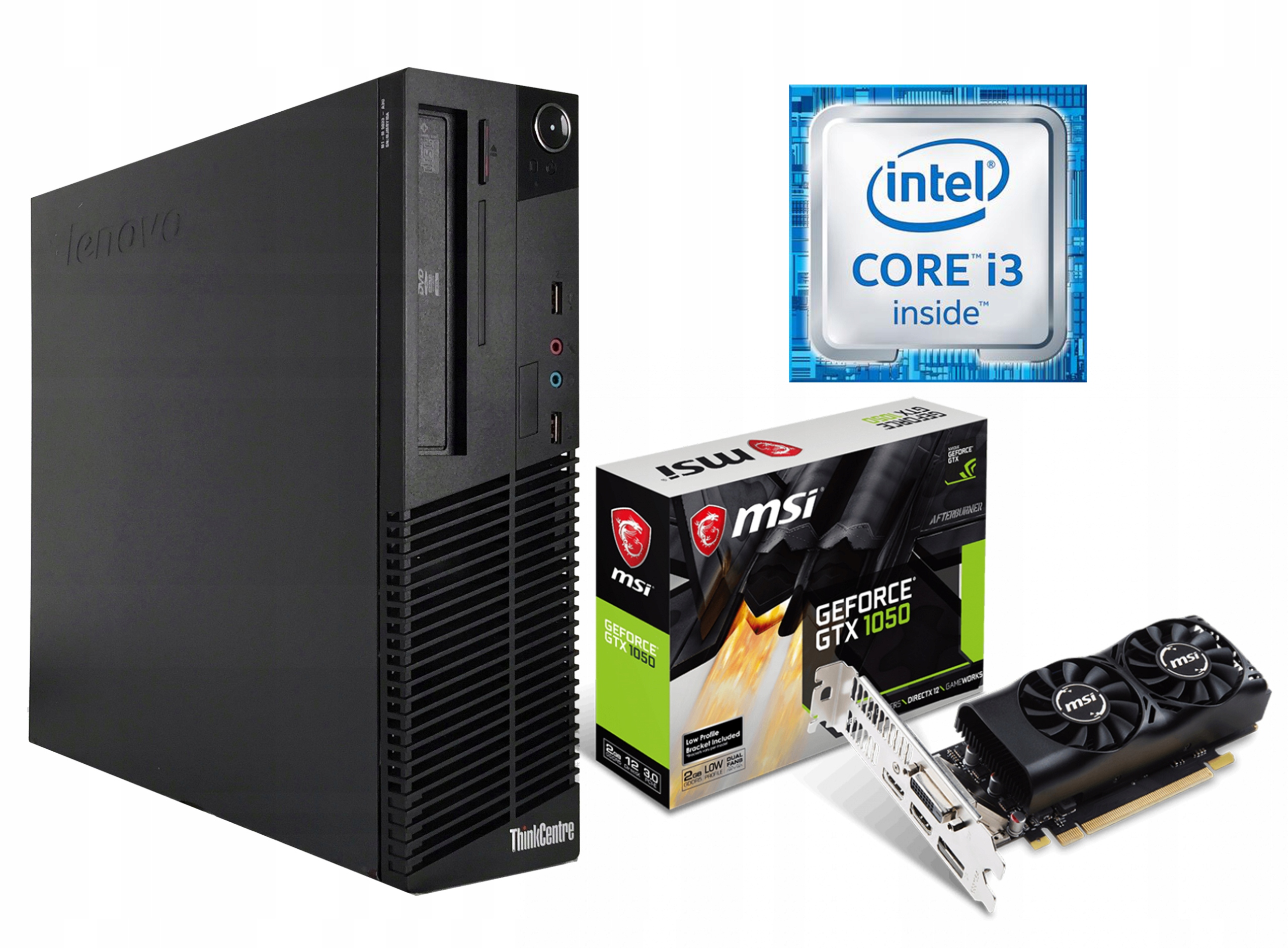 Komputer do gier Intel HDD 320 MSI GTX-1050 16GB