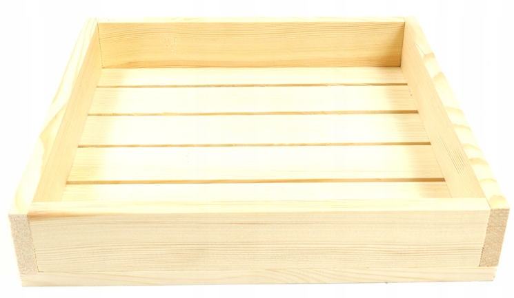 SKRZYNKA DREWNIANA DEKORACYJNA HEBLOWANA 30x30x6 Producent GoodFreshDecor
