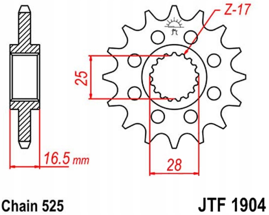 Přední ozubení Ktm Supermoto 950 06-08 Nové